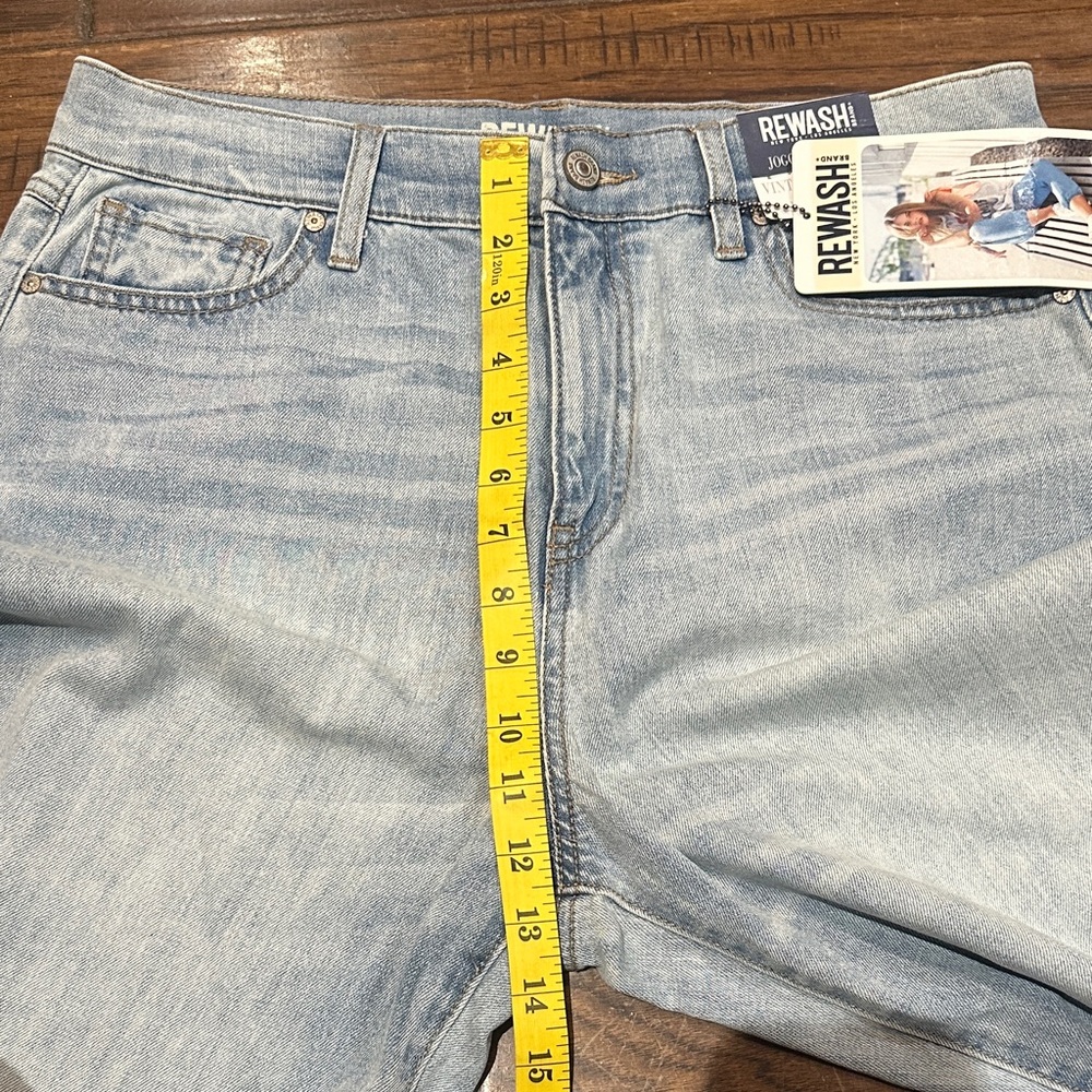 NWT Rewash Light Blue Cropped Distressed Jeans - Picture 6 of 6